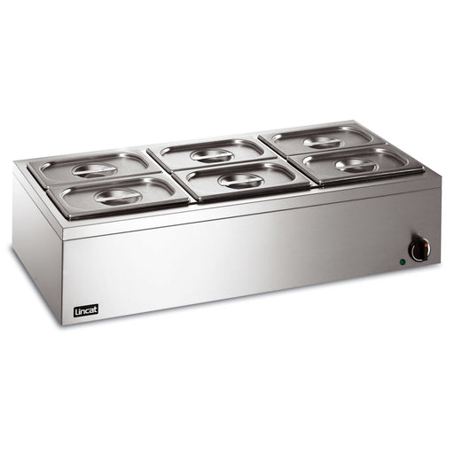 Lincat Lynx 400 Electric Counter-top Bain Marie - Dry Heat - inc. 6 x 1/4 GN Dishes - W 850 mm - 0.75 kW