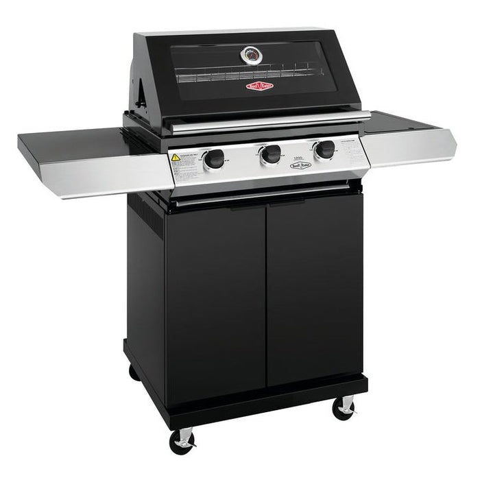 Beefeater 1200E Series - 3 Burner BBQ & Side Burner Trolley