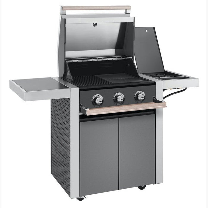 Beefeater 1500 Series - 3 Burner BBQ & Side Burner Trolley