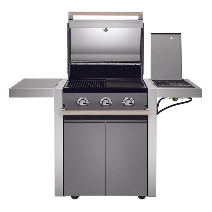 Beefeater 1500 Series - 3 Burner BBQ & Side Burner Trolley