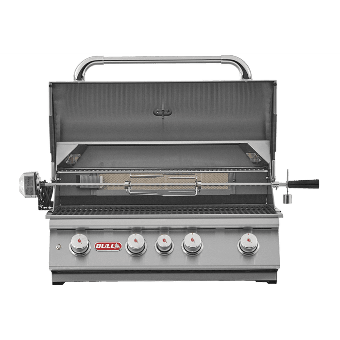 Bull BBQ Angus Built-In 4 BurnerNatural Gas Barbecue W/Lights & Rotisserie & Rear Burner