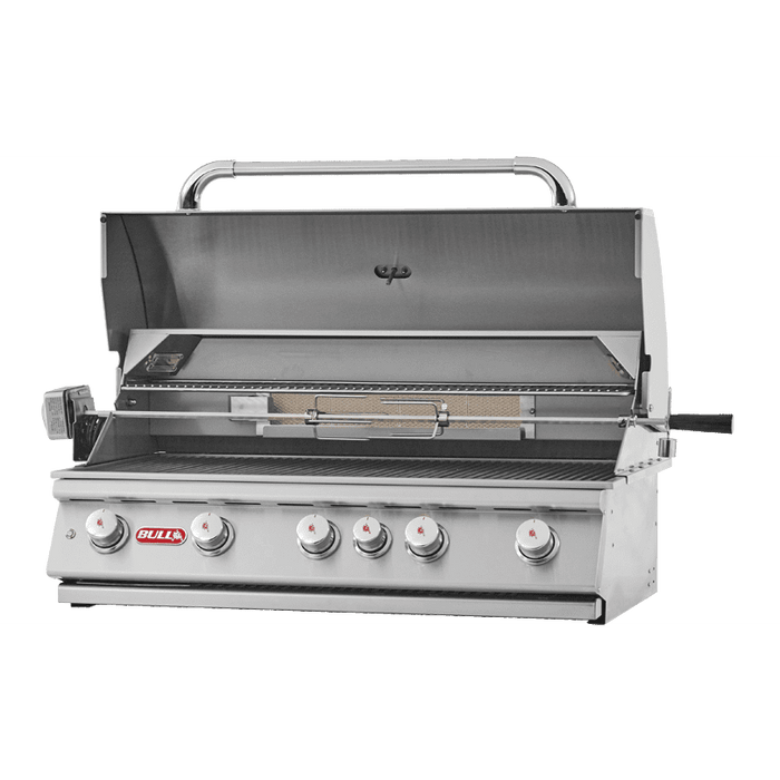 Bull BBQ Brahma Built-In 5 Burner Natural Gas Barbecue W/Lights & Rotisserie & Rear Burner