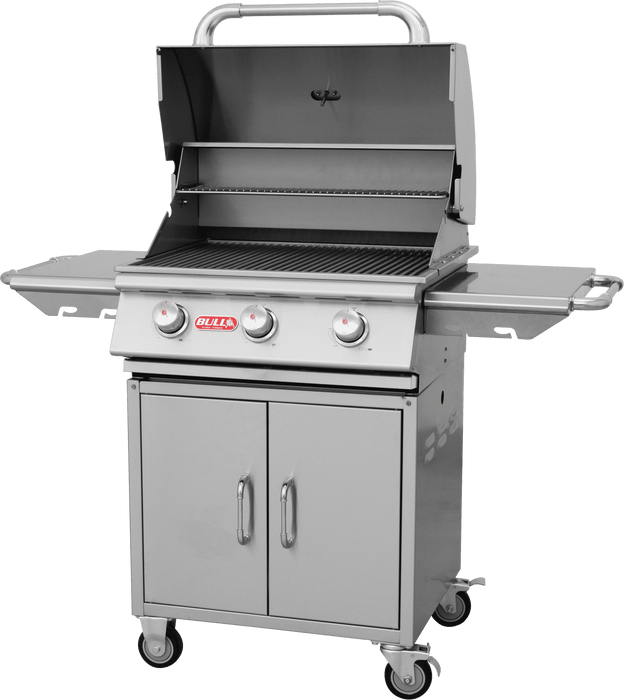 Bull Steer 3 Burner Propane Gas Barbecue Cart