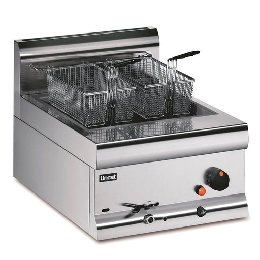 Lincat Silverlink 600 Propane Gas Counter-top Single Tank Fryer - 2 Baskets - W 450 mm - 10.5 kW