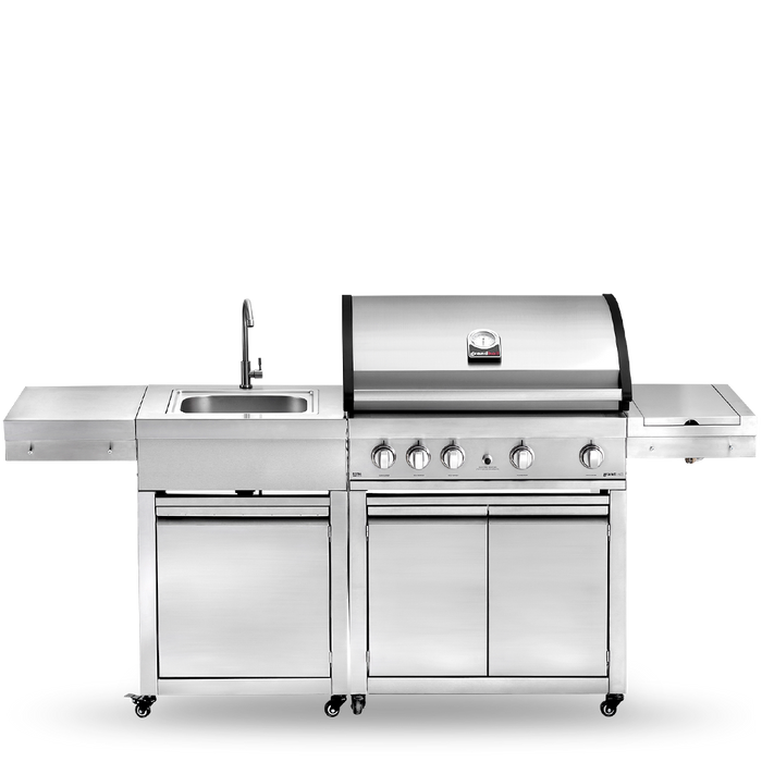 Grandhall Elite G5 Barbecue Trolley + Sink