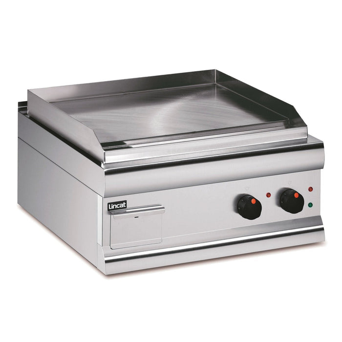 Lincat Silverlink 600 Electric Counter-top Griddle - Steel Plate - Twin Zone - Extra Power - W 600 mm - 5.6 kW