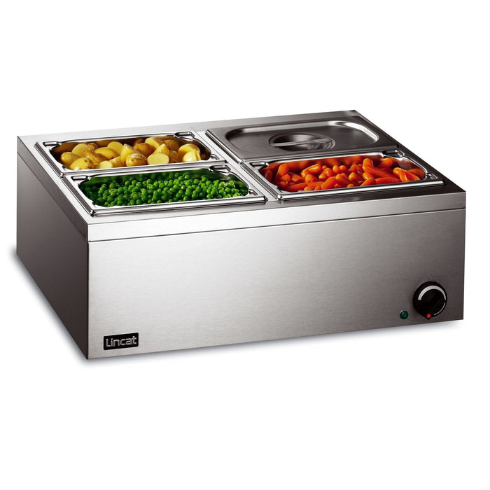 Lincat Lynx 400 Electric Counter-top Bain Marie - Dry Heat - inc. 4 x 1/4 GN Dishes - W 565 mm - 0.5 kW