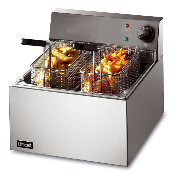 Lincat Lynx 400 Electric Counter-top Fish Fryer - Single Tank - 2 Baskets - W 360 mm - 3.0 kW