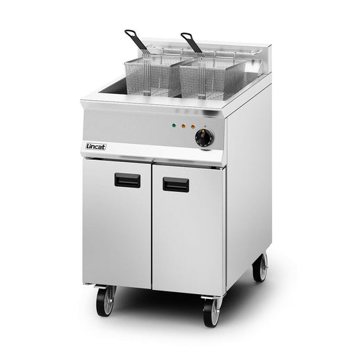 Lincat Opus 800 Electric Free-standing Single Tank Fryer - 2 Baskets - W 600 mm - 22.0 kW