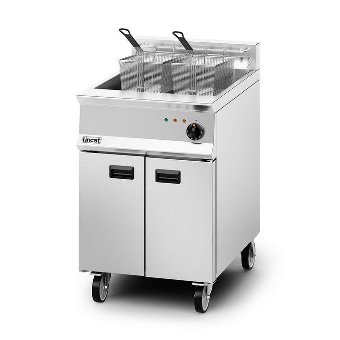 Lincat Opus 800 Electric Free-standing Single Tank Fryer - 2 Baskets - W 600 mm - 22.0 kW