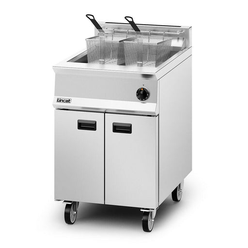 Lincat Opus 800 Natural Gas Free-standing Single Tank Fryer - 2 Baskets - W 600 mm - 30.0 kW