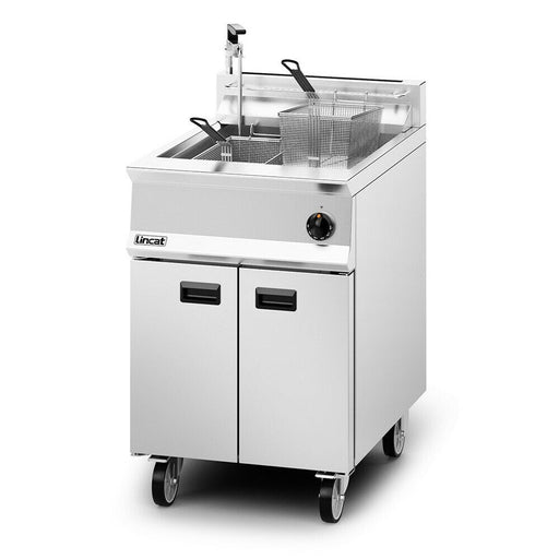 Lincat Opus 800 Propane Gas Free-standing Single Tank Fryer with Pumped Filtration - 2 Baskets - W 600 mm - 30.0 kW