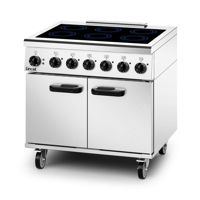 Lincat Phoenix PHER01 Electric Free-standing Induction Oven Range - 6-Zone - W 900 mm - 17.1 kW [3-Phase]