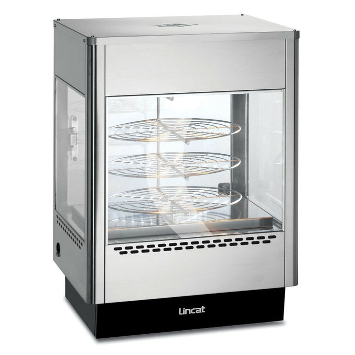 Lincat Seal Counter-top Upright Heated Merchandiser - Rotating Rack - Single Door - W 562 mm - 1.4 kW