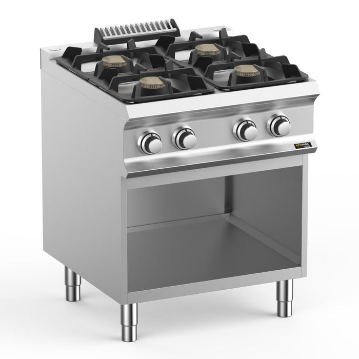 Hobart Ecomax HEFB77AXL 4 Burner Hob on Open Cupboard