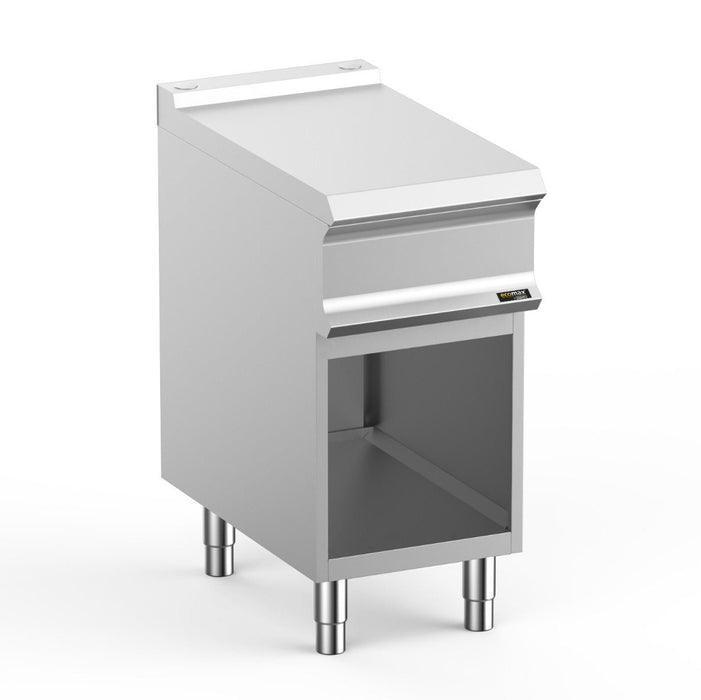 Hobart Ecomax HEN74A Ambient Work Top with Rear Flue on Open Cupboard