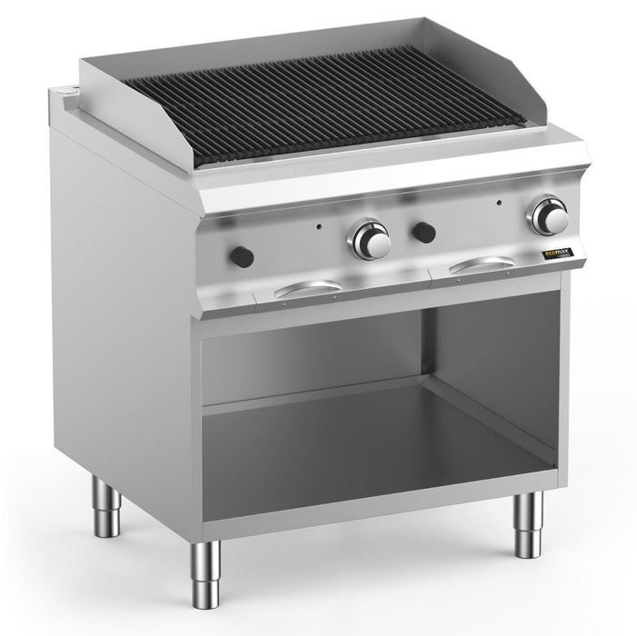 Hobart Ecomax HEPLG78A Lava Rock Chargrill - 15kW